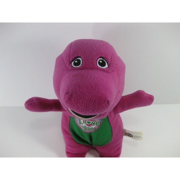 BARNEY 2008 Purple Dinosaur 10" Plush Animal Toy Stuffed  Does Not talk DINO - Picture 1 of 7